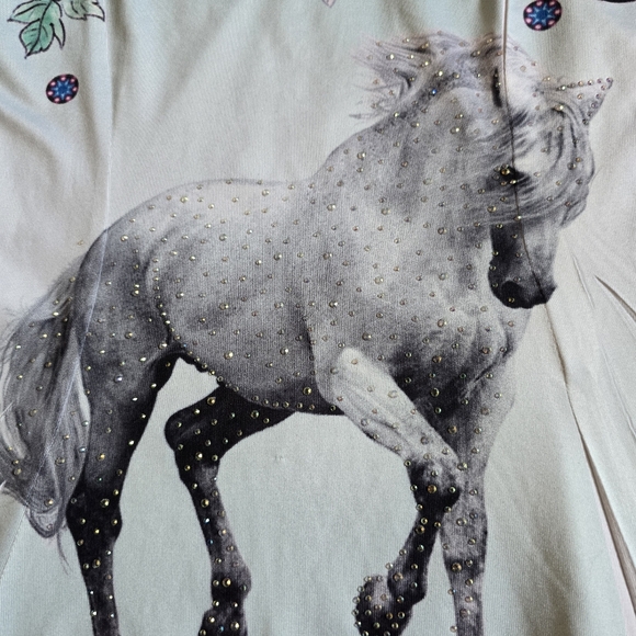 🌈 GIRLS YOUTH SMALL Floral Unicorn Kids Dress - Multicolor - Picture 2 of 7